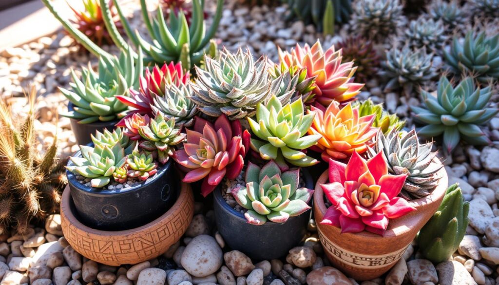 idées d'aménagement de succulentes