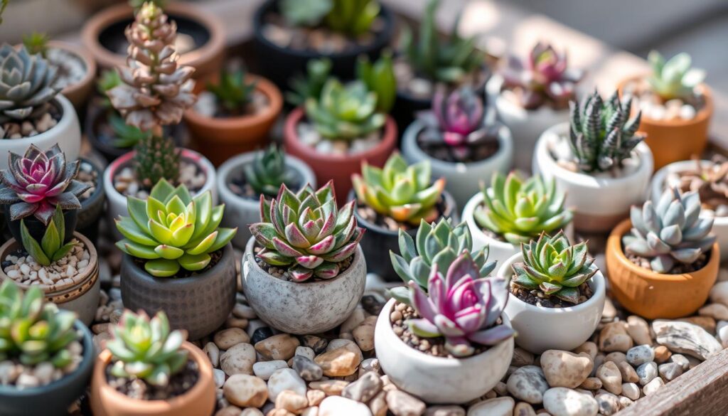 mini jardins de succulentes