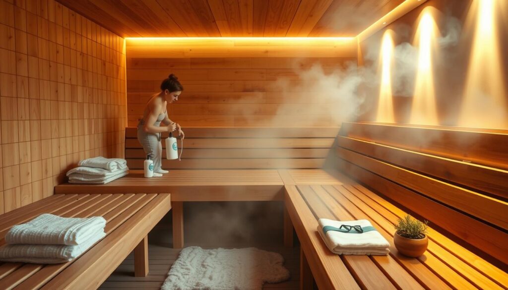 nettoyage de sauna