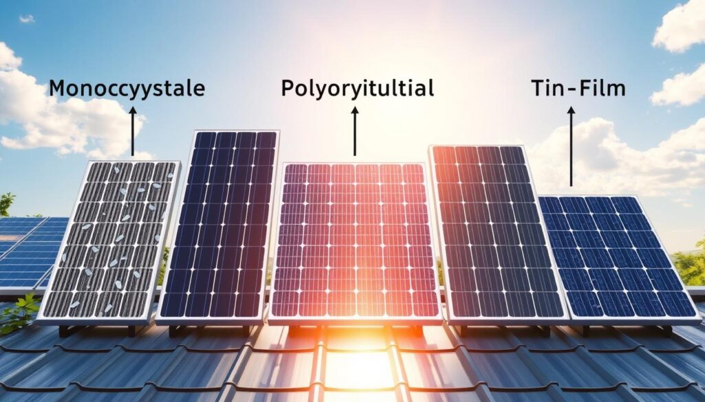 types de panneaux solaires