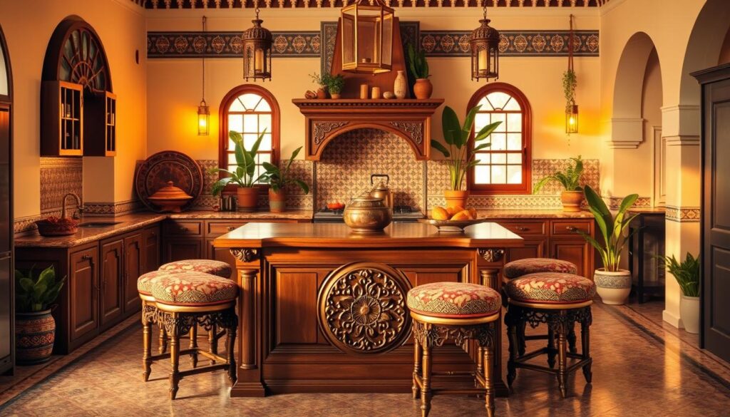 cuisine marocaine avec îlot central cuisine marocaine avec îlot central