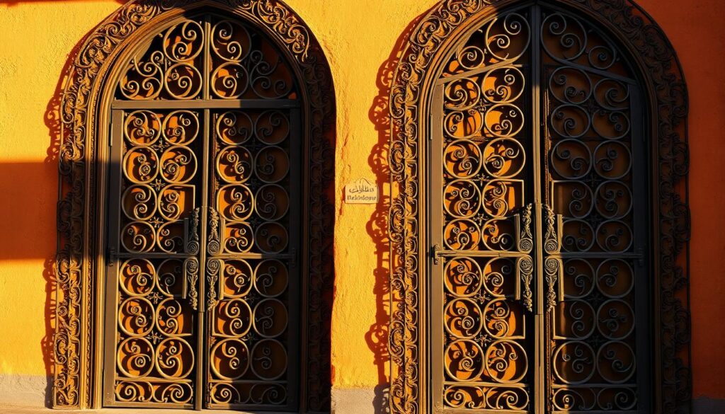 portes en fer forgé marocaines